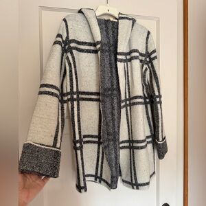 Lovestitch hooded cardigan sweater, size M